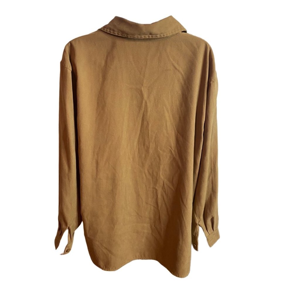 Joanna Button Front Brown Jacket Size Xl Fall Har… - image 2